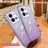 KEYSION Роскошный чехол-бампер с блестками для VIVO V25 5G V25e, прозрачный мягкий ТПУ, противоударная задняя крышка для VIVO V25e V25 5G