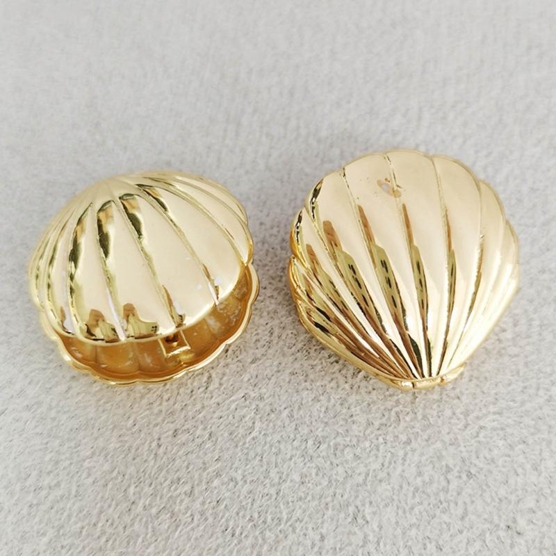 Small Piercing Earring Simple Small Shells Shaped Studs Earring Sweet Cool Party Jewelry Fashion Metal Ear Buckle