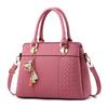 Women Tassel Leather Handbags Tote Top-handle Embroidery Shoulder Bag