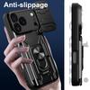 For iPhone 17 Pro Case PC+TPU Kickstand Phone Back Cover with Camera Slider