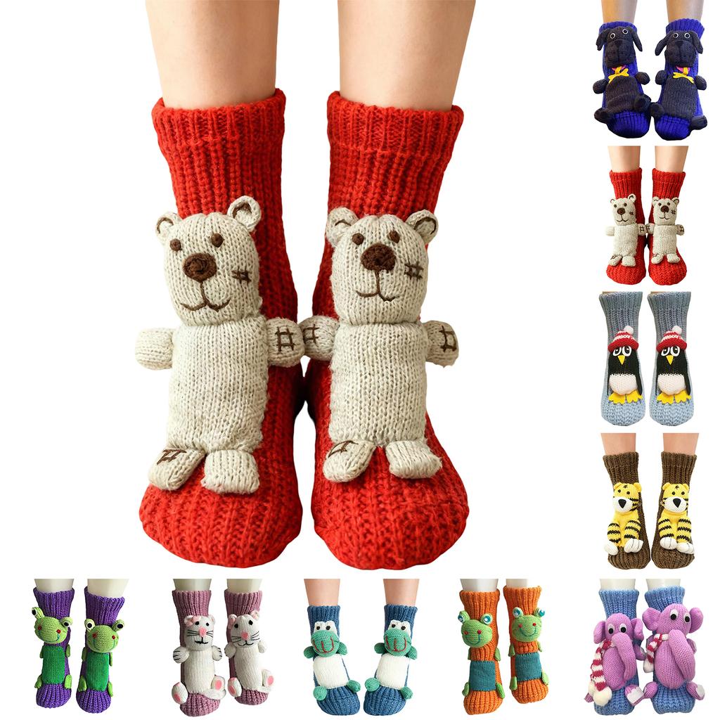 Women's Thick Knit Proof Warm Casual Floor Carpet Socks