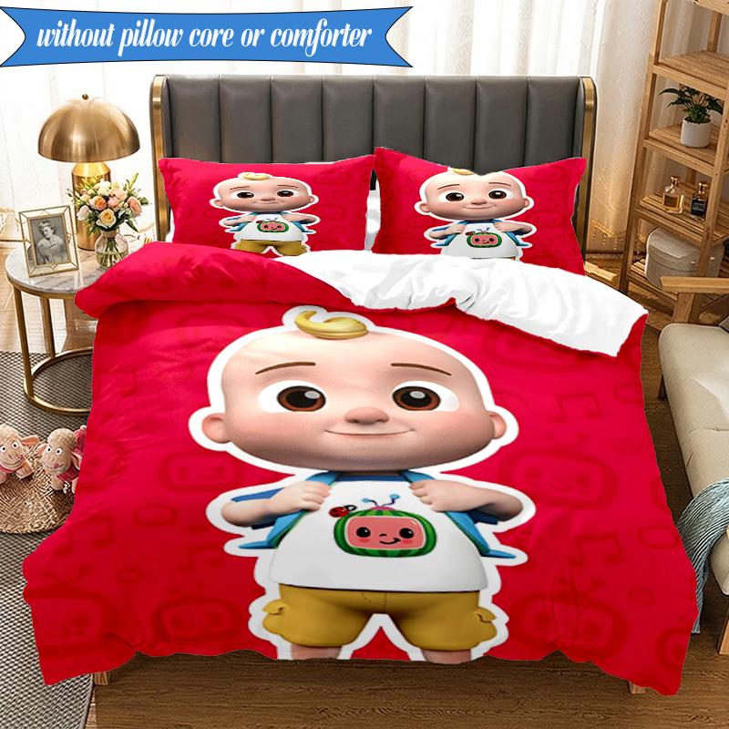 Rainbow watermelon Adventure 3pcs K-pop music group Bedding set,Ideal for Bedroom, Dormitory,Including Duvet Cover And 2pcs Pillowcases,Fan gifts