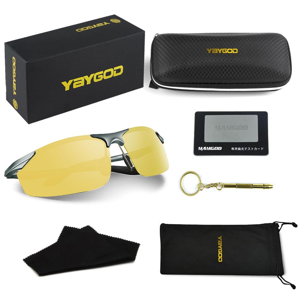 Фотохромные ночные поляризованные солнцезащитные очки день и ночь цветные фотохромные спортивные солнцезащитные очки для ночного вождения в горах, меняющие цвет очки [YAYGOD]