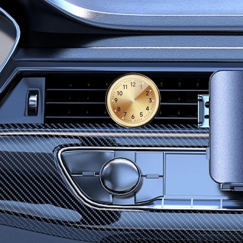 Автомобильные часы на приборную панель автомобиля, вентиляционные часы, портативные мини-аналоговые часы на приборную панель автомобиля, украшение для внедорожников, автомобилей, грузовиков