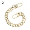 Aluminum Replacement Purse Chain Metal Flat Chain Extender with Metal Buckle Shoulder Bag Straps