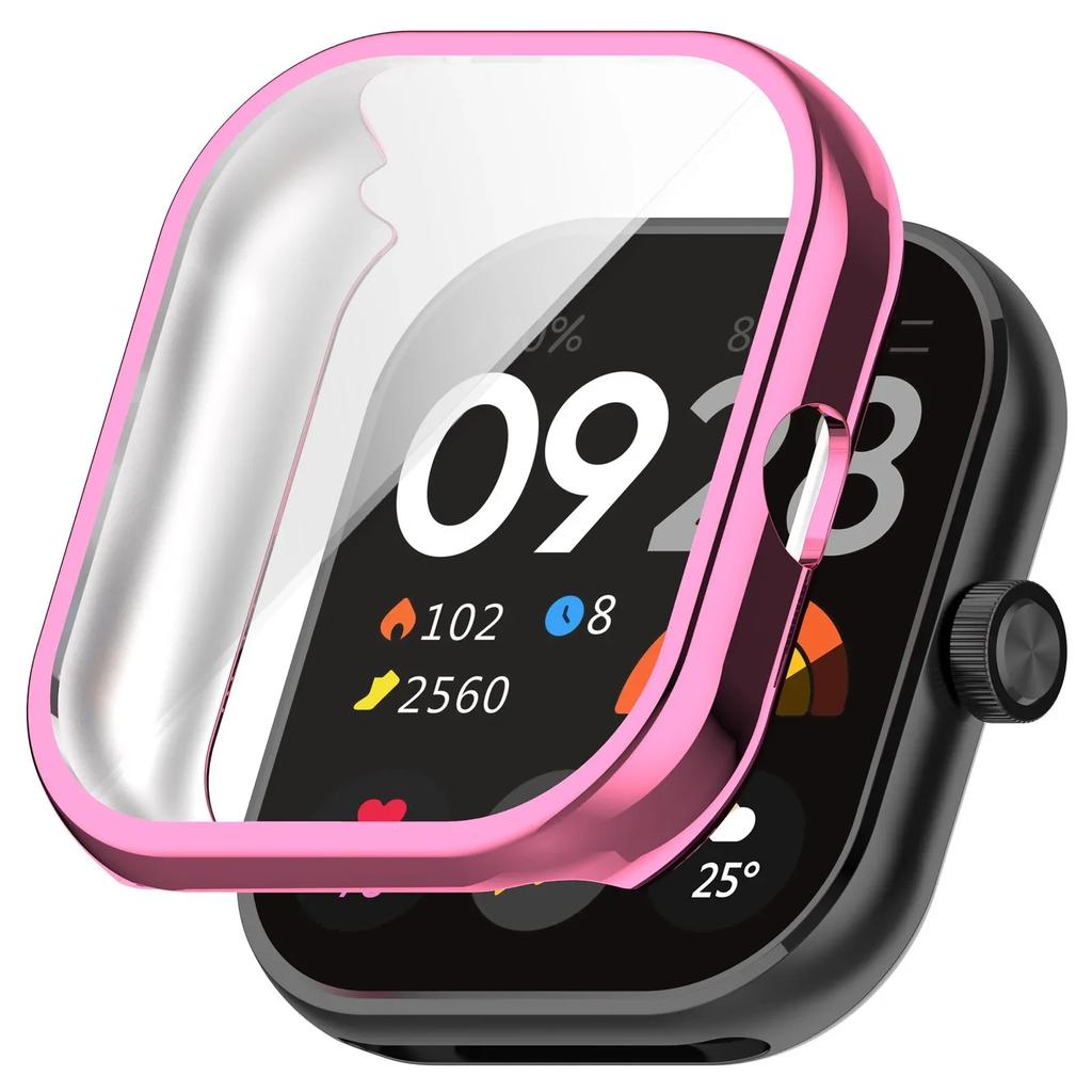 Защитный чехол для Xiaomi Redmi Watch 4, мягкий ТПУ протектор экрана, полный защитный корпус-бампер с покрытием для Redmi Watch 4, аксессуары