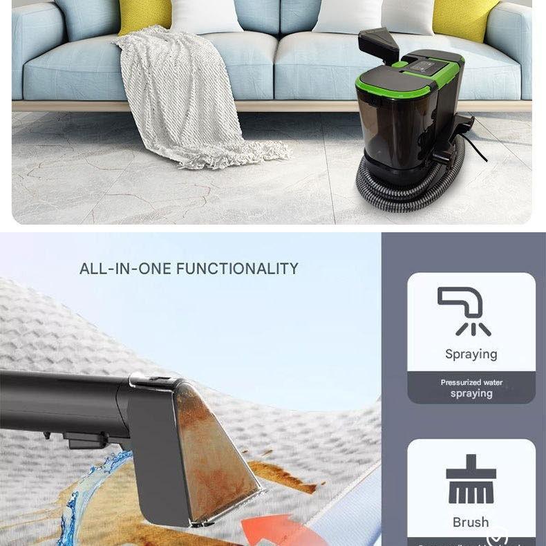 Компактная многофункциональная машина для чистки обивки и ковров со встроенным распылением и всасыванием