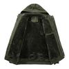 Pure Cotton Jacket Men'S Military Clothing Men'S Jacket Washed Winter Velvet Cotton Jacket Hooded