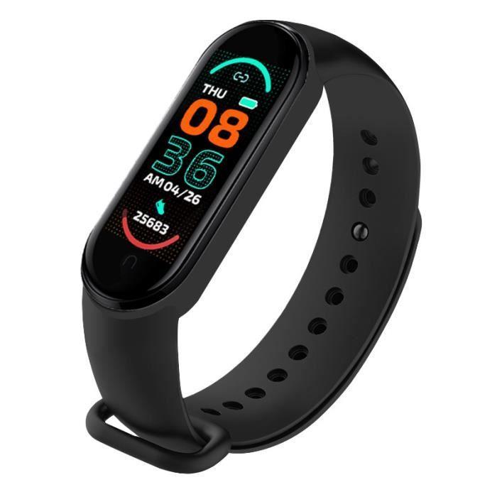 MONTRE BLUETOOTH-MONTRE INTELLIGENTE ,Black--Bracelet Connecté M6 Pratique, Notification'informations Sur Les Appels, Contrôle De La