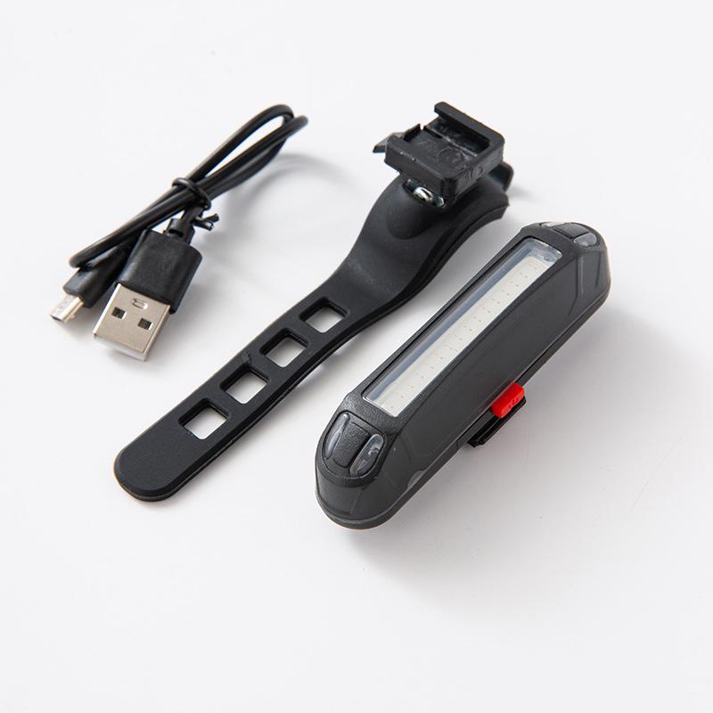 Перезаряжаемый USB задний фонарь для велосипеда - Трехцветное мигание COB яркости для безопасности при езде на велосипеде