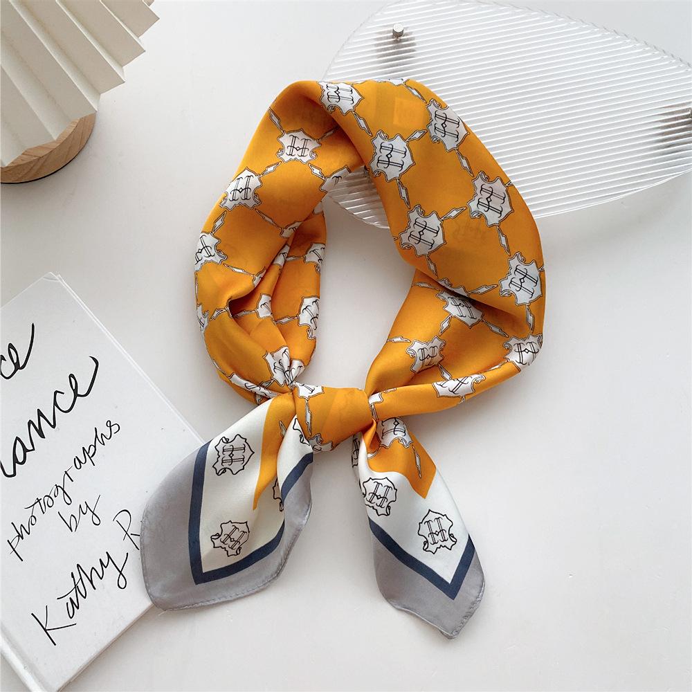 Fashion Decoration Scarf Hairband Tie Hair 70 Small Square Scarf Silk Scarf Women'S Spring And Autumn Versatile Small Scarf Professional Scarf