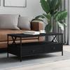  Coffee Table, Black 100x51x45 Cm, Wood-based Material