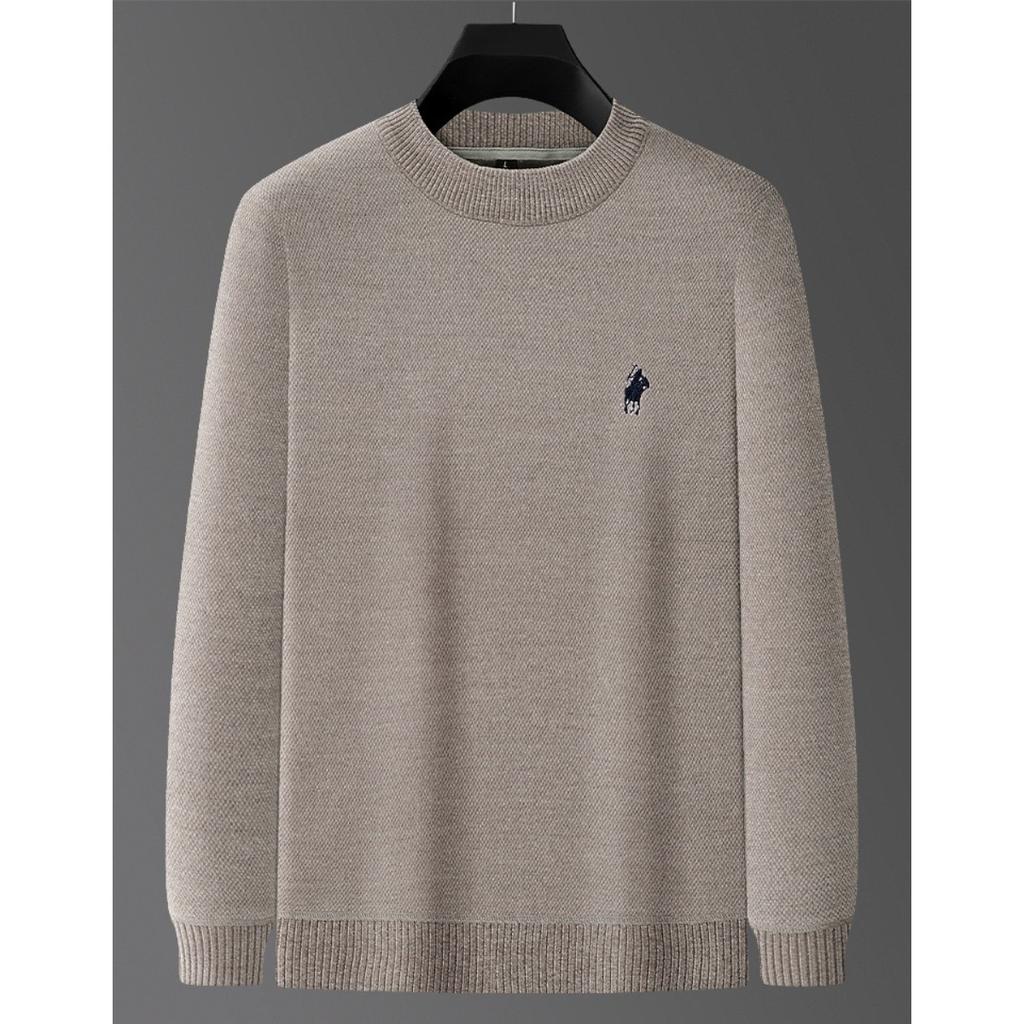 STORN High End Brand Velvet Sweater Men's New Designer Fashion Embroidery Winter Thick Warm Round Neck Knitted Pullover