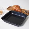 2pc 8Inch Square Baking Tray Non-Stick Carbon Steel Toast Plate Cake Bread Baguette Oven Bakeware Pie Pizza Cake Mold Baking Pan