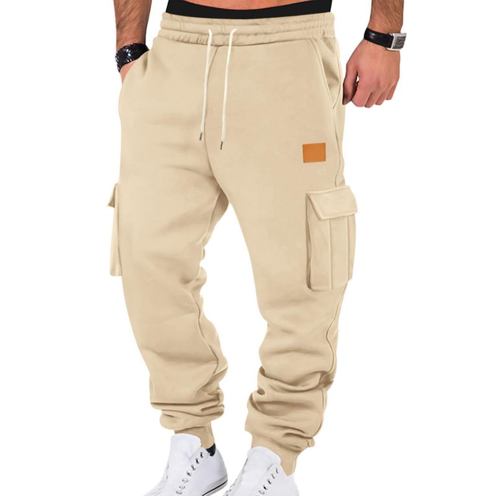 Men'S Sports Pants Running Pants Outdoor Pocket Work Pants Casual Pants