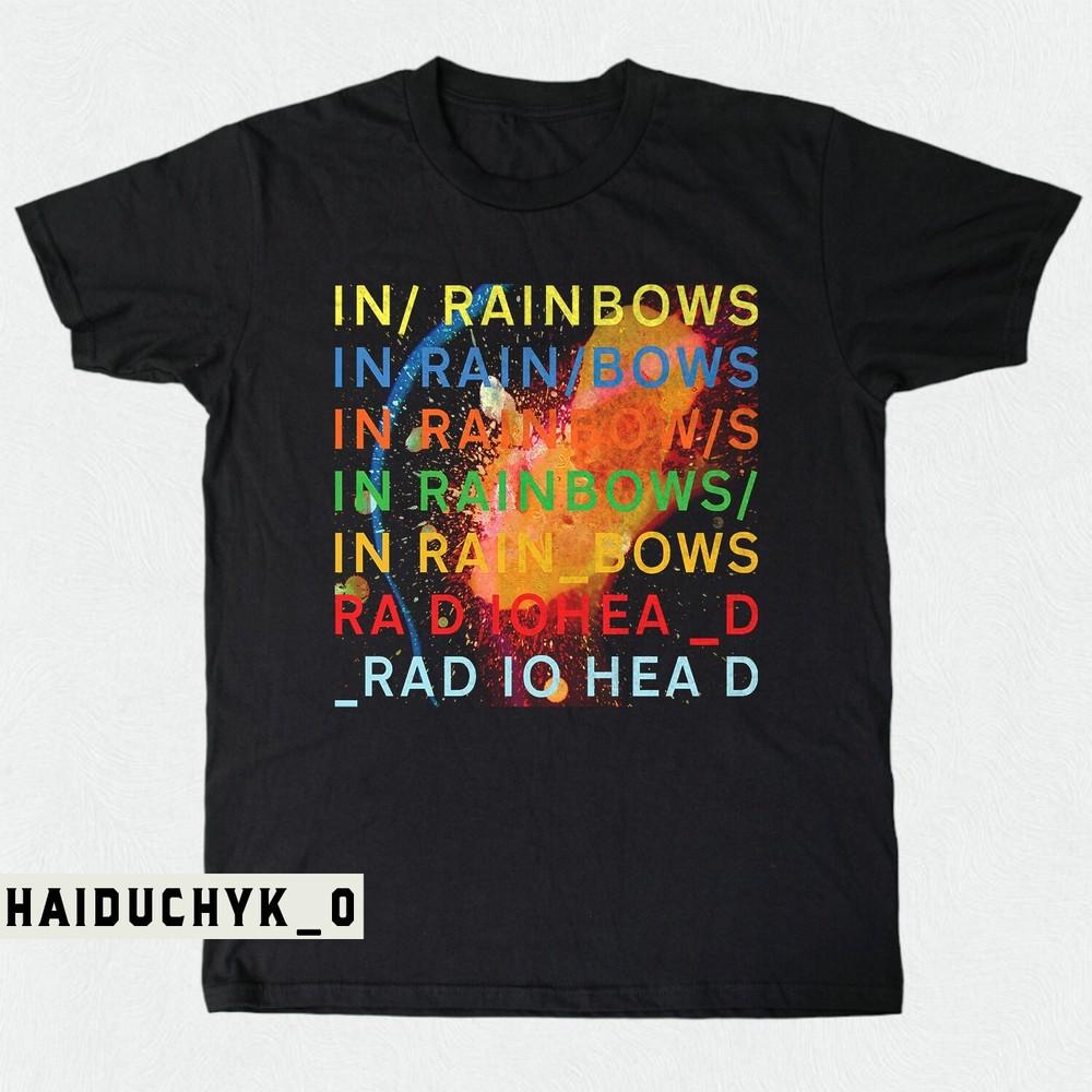 Radiohead In Rainbows Unisex Black T-shirt Size S-5XL Unisex T-Shirt