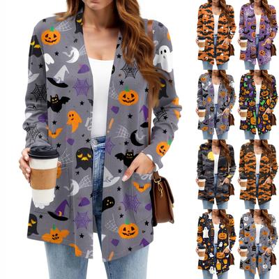 Женские легкие кардиганы с открытой передней частью, с длинными рукавами, повседневные, свободные, тонкие кардиганы с карманами