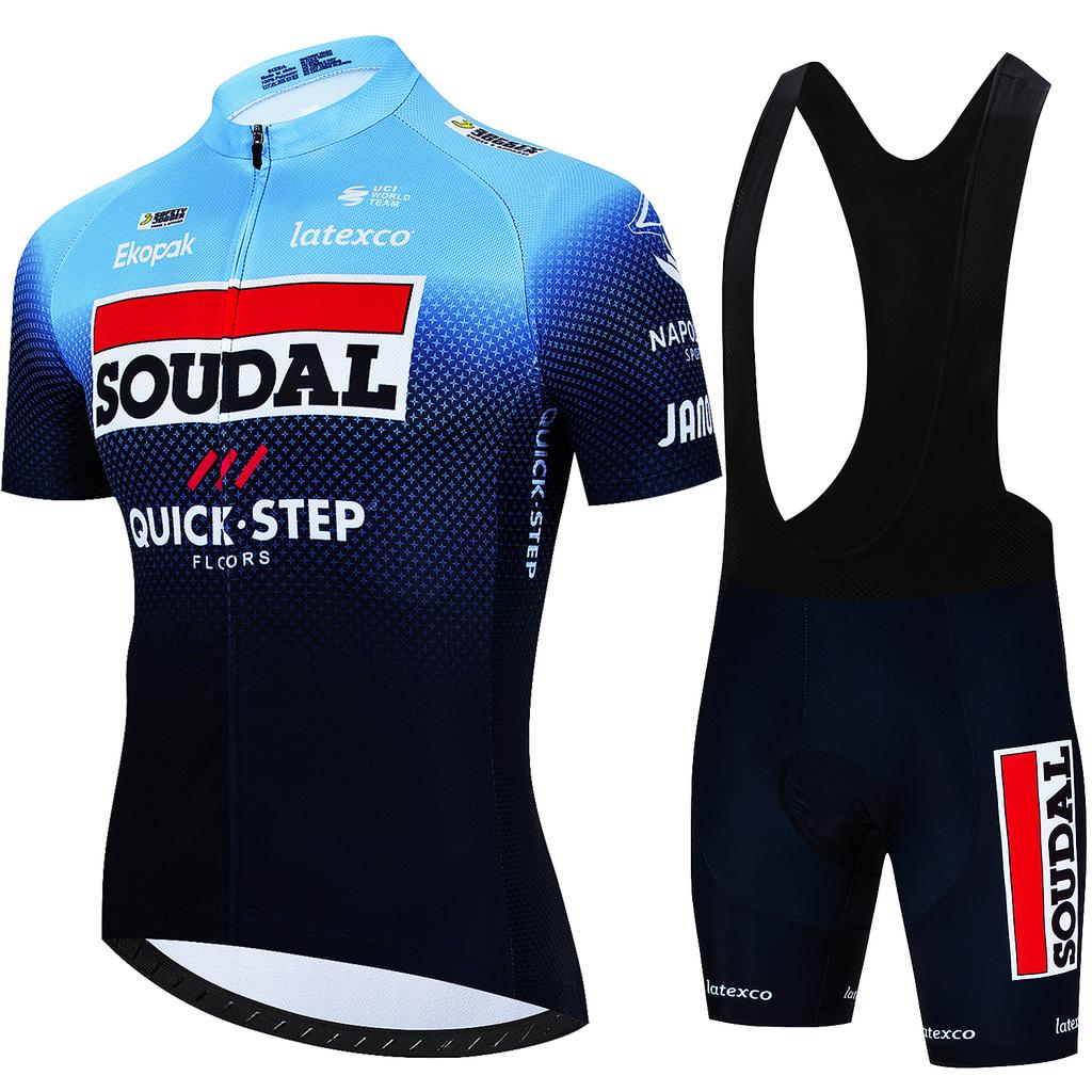 Men's Cycling Outfit Set  Quick Step Clothing 2026 Bicycles Clothes Summer Bike Jersey Cycle Jacket Man Spring Shorts Bib