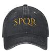 Индивидуальная золотая кепка-бейсболка SPQR, повседневная, летняя, тракер, дропшиппинг, для улицы, спорта, хип-хопа, унисекс, мужская, классическая кепка-бейсболка