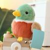 Имитация попугая, плюшевая кукла, реалистичные пушистые птицы, брелки, плюшевый брелок в виде птицы, для мальчиков и девочек