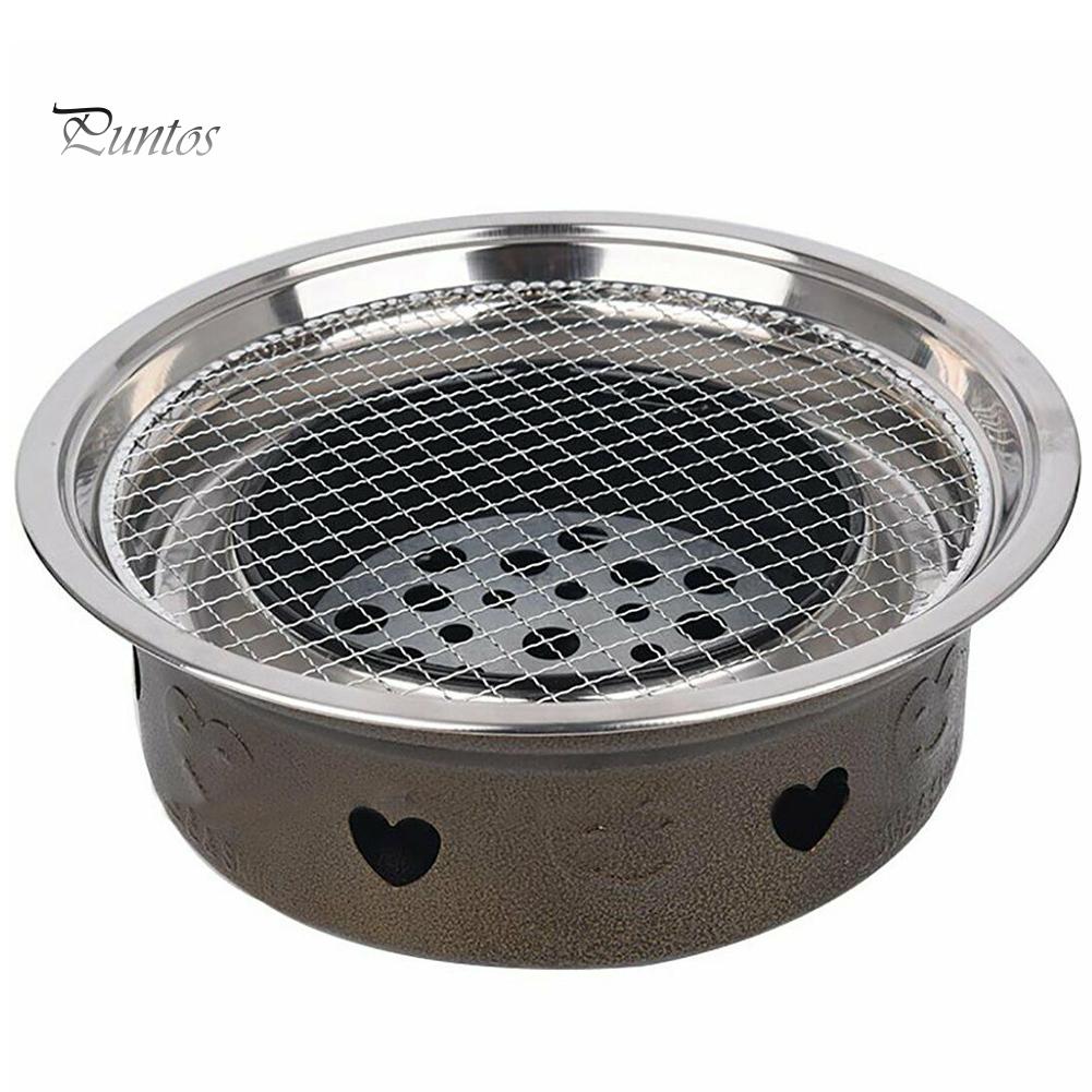 Puntos 5 шт./компл. круглая одноразовая решетка для гриля для барбекю, сетка для жарки, сковорода для выпечки барбекю