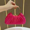"Pleated Evening Handbag: Small Crossbody for Banquets & KTV"