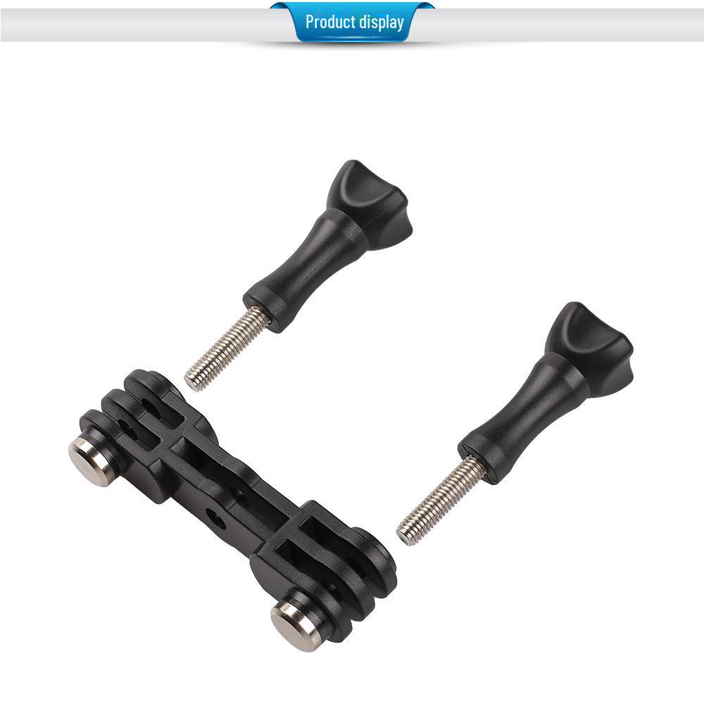 Металлический зажим для велосипеда и мотоцикла GoPro Sports Camera O-образной формы с горизонтальным кронштейном с двумя головками на 360°.