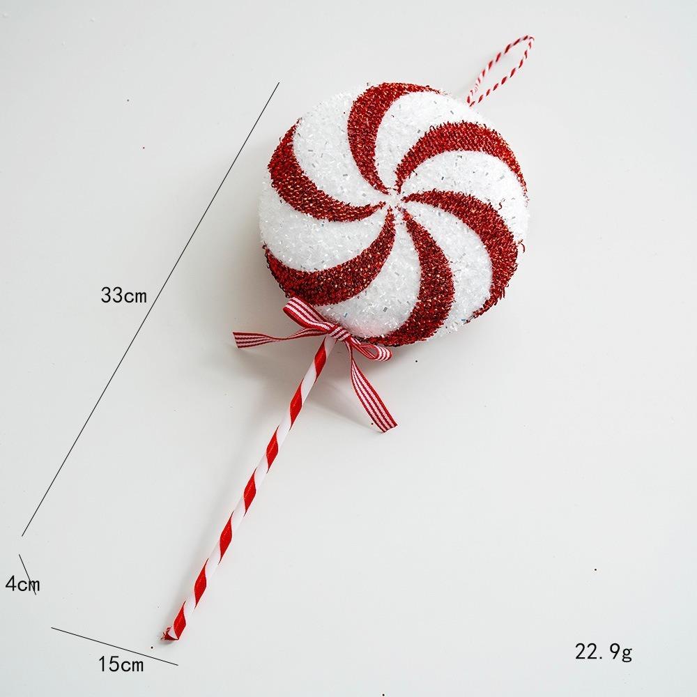 Multicolor Christmas Lollipop Decorations Foam Party Supplies Hanging Pendants Photo Props Cartoon Candy Cane