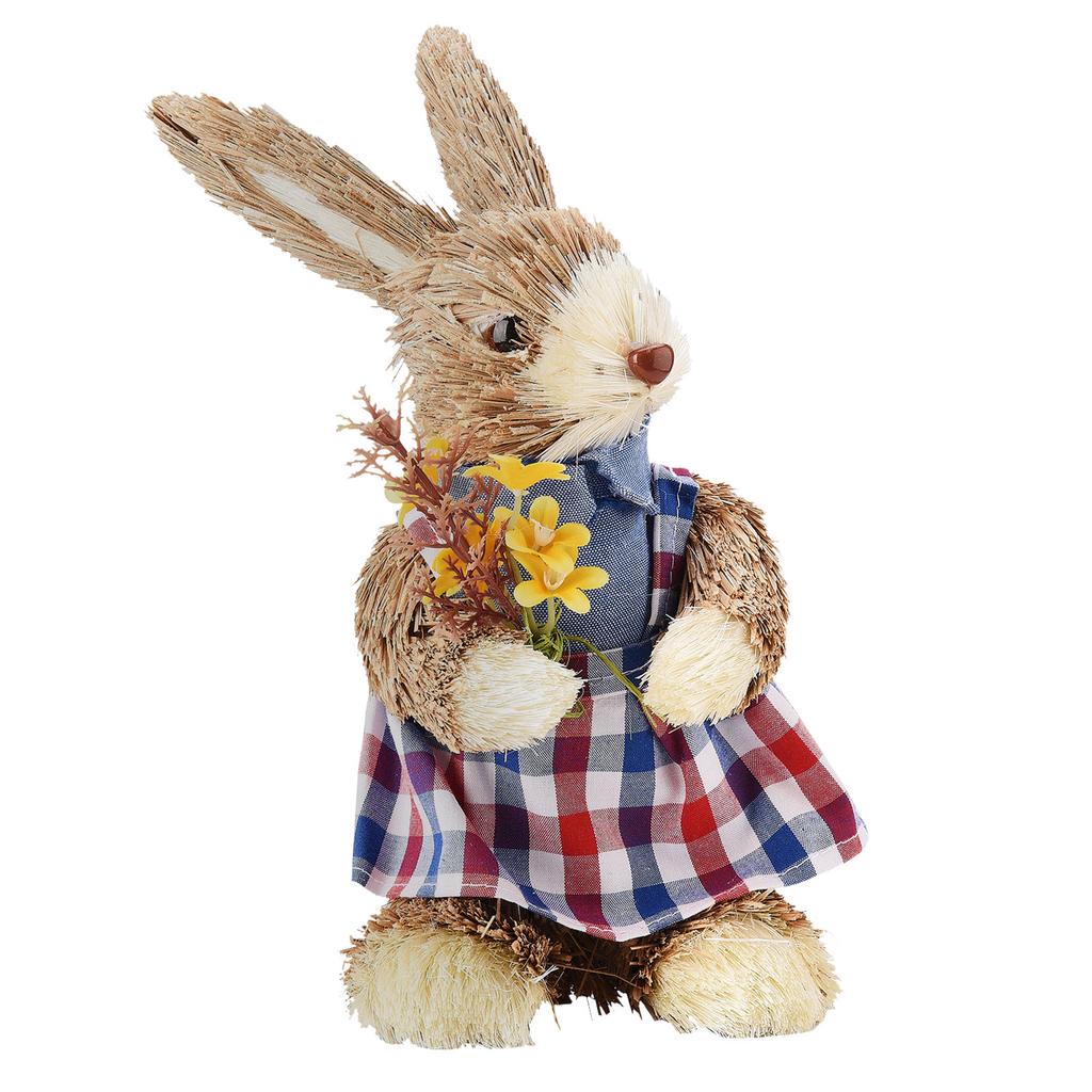 Рогоз Экологичная Яркая Цвета Реалистичная Прочная Фигурка Пасхального Кролика