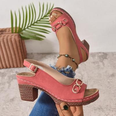 Модные женские босоножки на высоком каблуке, модные женские туфли-лодочки с полым задником, на толстом каблуке, с квадратным носком, туфли Мэри Джейн, большой размер 43 Zapatillas De Mujer