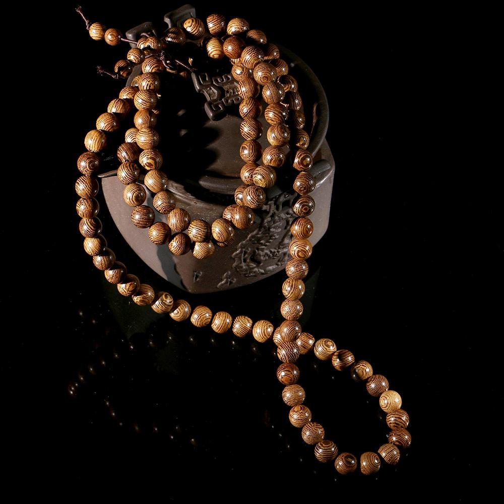 НОВЫЙ Специальный Деревянный Браслет-Четки Бусины Венге Будда Молитвенные Четки