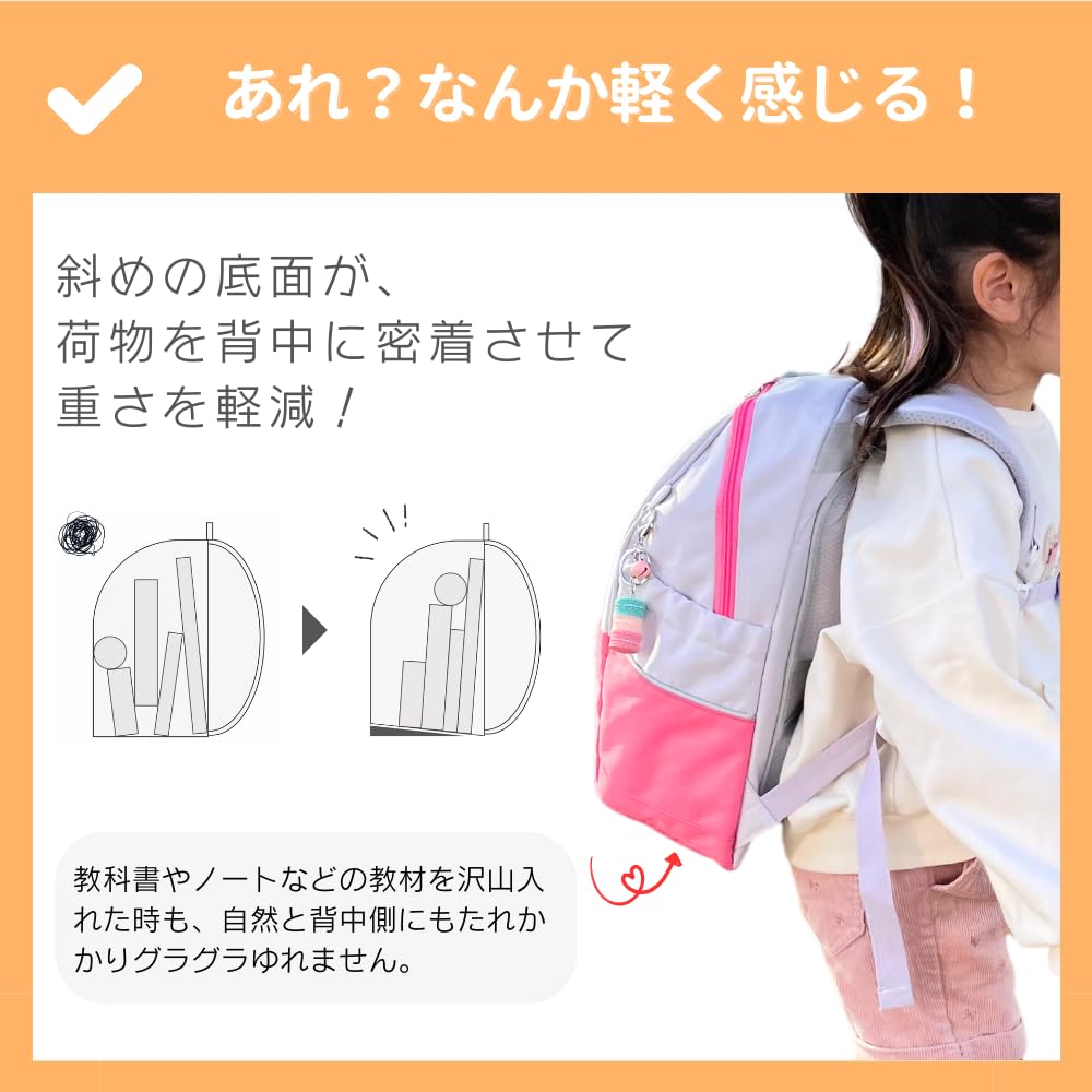 Детский рюкзак Rainbow Girl Nanairo, рюкзак для учеников начальной школы, милый детский рюкзак для детей младшего возраста, водоотталкивающий, размер A4, большой