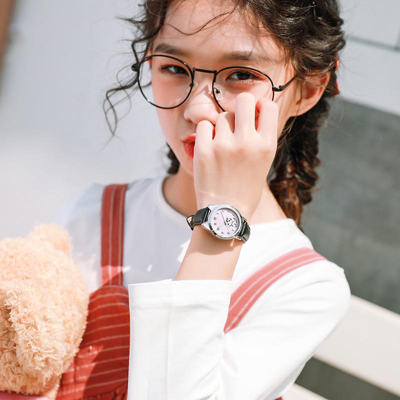 BK44 Модные детские кварцевые часы с указателем для девочек, водонепроницаемые, с ночной подсветкой, для девочек 5-15 лет, часы для учениц начальной школы