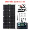 250W Solar Panel Kit Complete Dual 12/5V DC USB With 60A/100A Solar Controller Solar Cells for Car Yacht RV Battery Charger