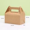20pcs/set Cake Packaging Box Kraft Paper Candy Box Birthday DIY Gift Packaging Box Party Decoration Cake Box Packaging Box GPaper Holder Not Included