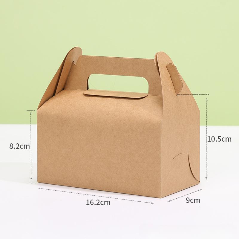 20pcs/set Cake Packaging Box Kraft Paper Candy Box Birthday DIY Gift Packaging Box Party Decoration Cake Box Packaging Box GPaper Holder Not Included