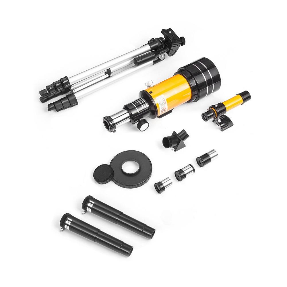 15X-150X 70 мм астрономический преломляющий монокулярный телескоп с большой апертурой и штативом окуляра от пыли