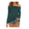 Women's Summer One Neck Casual Sexy Strapless T-shirt