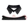 Lace Fake Collar Pearl Button Detachable Front Tie Water Soluble Embroidered Pearl Button Pointed Collar Fake Collar For Women