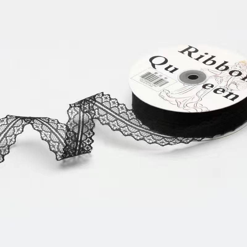 Лента из кружева ручной работы с узорами в виде бабочек и цветов, 50 ярдов — идеально подходит для самостоятельного изготовления и праздничной упаковки