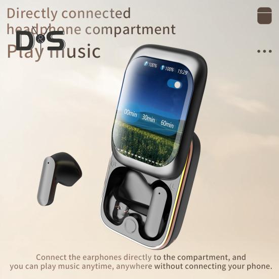 Беспроводные наушники-вкладыши с поддержкой Bluetooth, низким уровнем задержки и шумоподавлением, интеллектуальные полноцветные сенсорные слайдеры-наушники