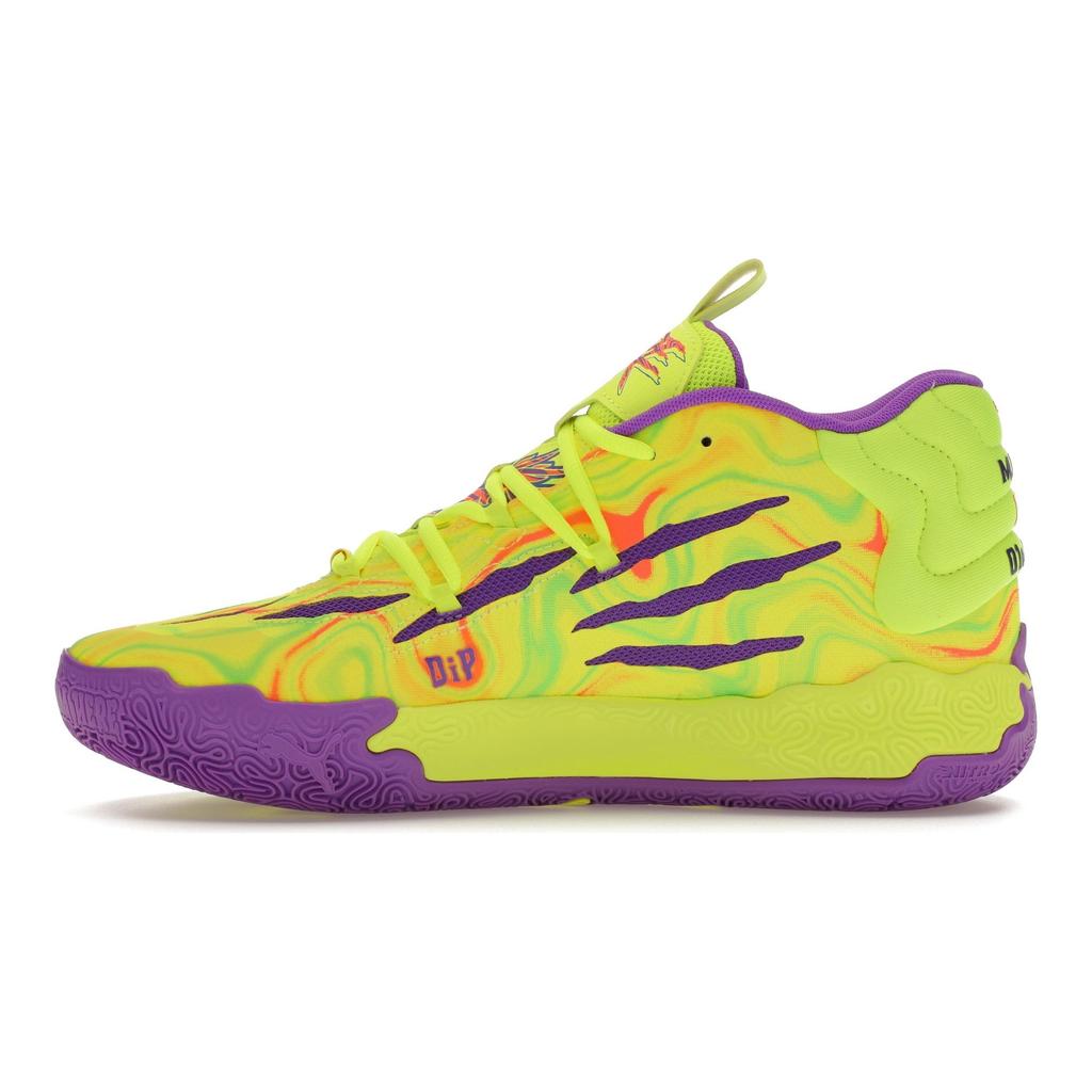 Puma Кроссовки унисекс MB.03 Spark желтые Safety-Yellow Purple-Glimmer 379898-01
