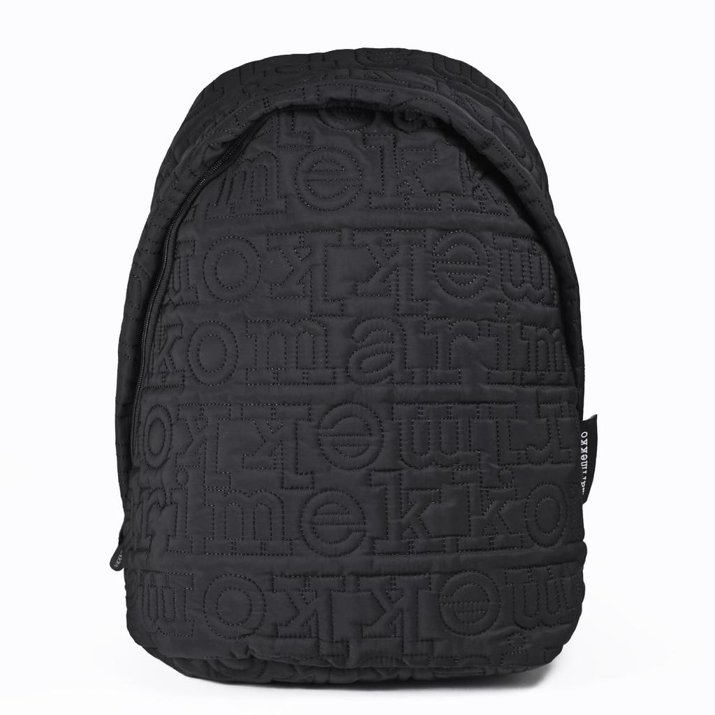 Brand 94910 094910 900 Nordic Nordic Design [Marimekko] Backpack, Bag, JOY, Logo, Quilted, Women's, Black, (96117 900) Goods, [Item]