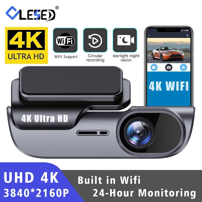 UHD 4K 3840*2160P Автомобильный видеорегистратор WIFI Видеорегистратор Камера Видеорегистратор Видеорегистратор Черный ящик 24-часовой мониторинг Ночное видение