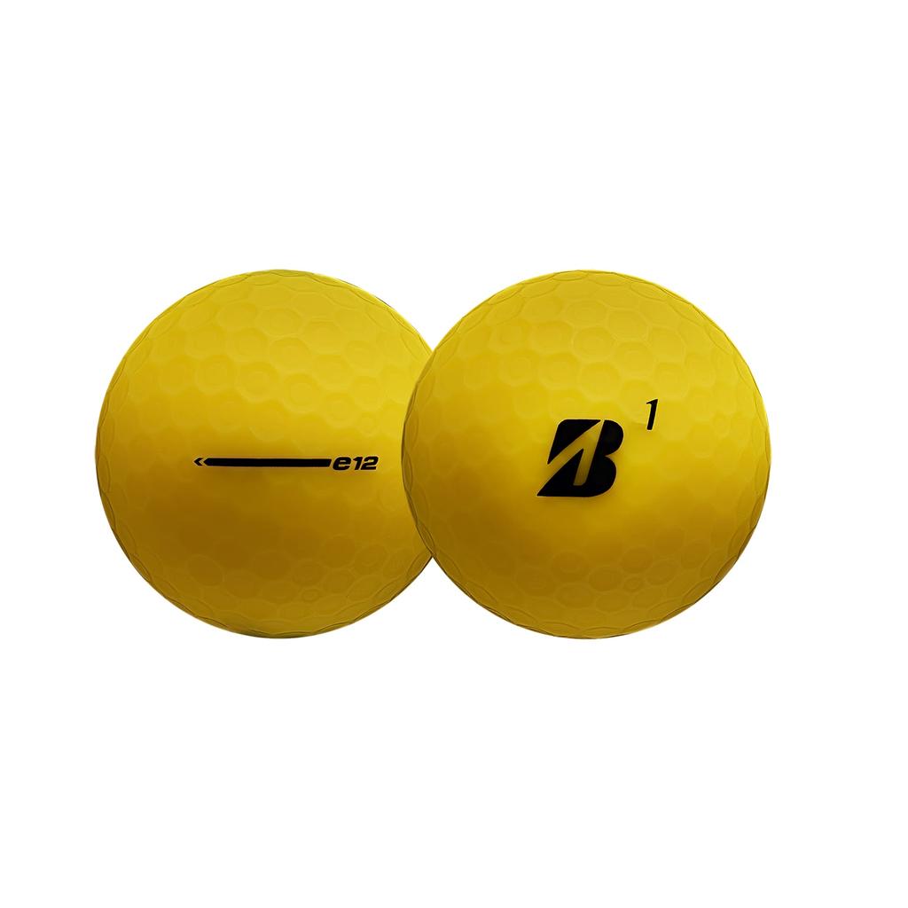 BRIDGESTONE GOLF 2023 e12 CONTACT Golf Balls, 1 Dozen (12 Balls), 3-Piece, Yellow, Imported Directly from the USA