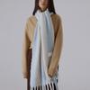 Шарф-снуд SILN Serra с широкой полосой (НЕБЕСНО-ГОЛУБОЙ/СЛОНОВАЯ КОСТЬ)