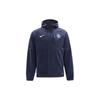 Logo Print Zip Hoodie Jacket Men Outerwear Navy-Blue DN3113-410