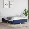 VidaXL Bed Frames Slat Base Upholstered Bed Slat Frame Double Bed Adult Bedroom Furniture Blue 120 X 347155