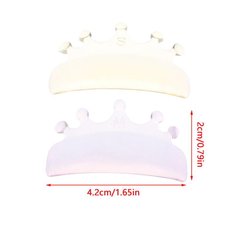 2 пары силиконовых бигуди для завивки ресниц в форме короны без клея, подушечки для ламинирования и лифтинга ресниц, 3D-аксессуары для наращивания и завивки ресниц