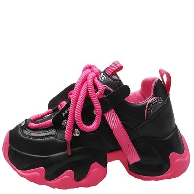 Модные женские туфли Dad Shoes 7 см, весна и осень 2024 г., новые женские туфли, универсальные белые кроссовки на толстой подошве, модная повседневная обувь